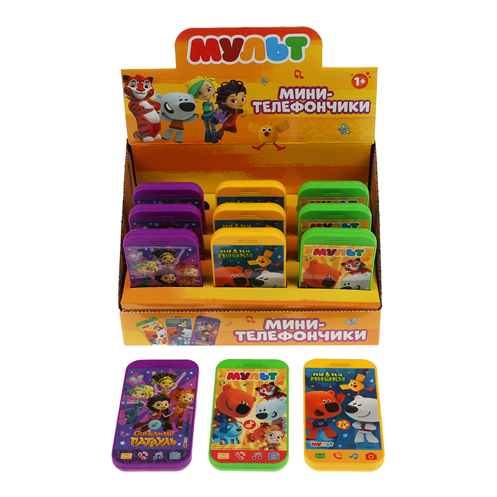 картинка Игрушка HT537-R Музыкальный мини телефон Мульт, в ассортименте 