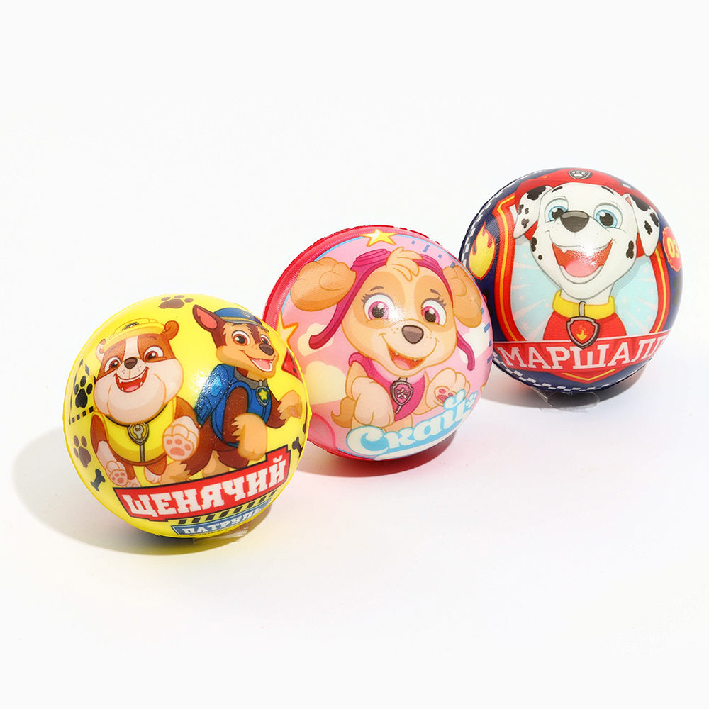 картинка Мяч 3221340 Paw Patrol Щенячий патруль, мягкий, 63 мм, микс 
