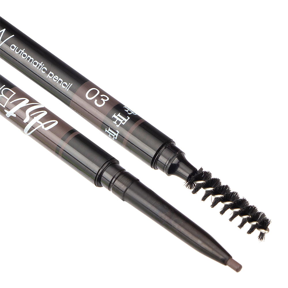 картинка Карандаш для бровей Triumf Art Brow с щеточкой, брюнет, тон 03 