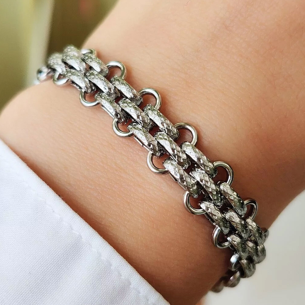 Бижутерия Браслет, сталь, 19 см