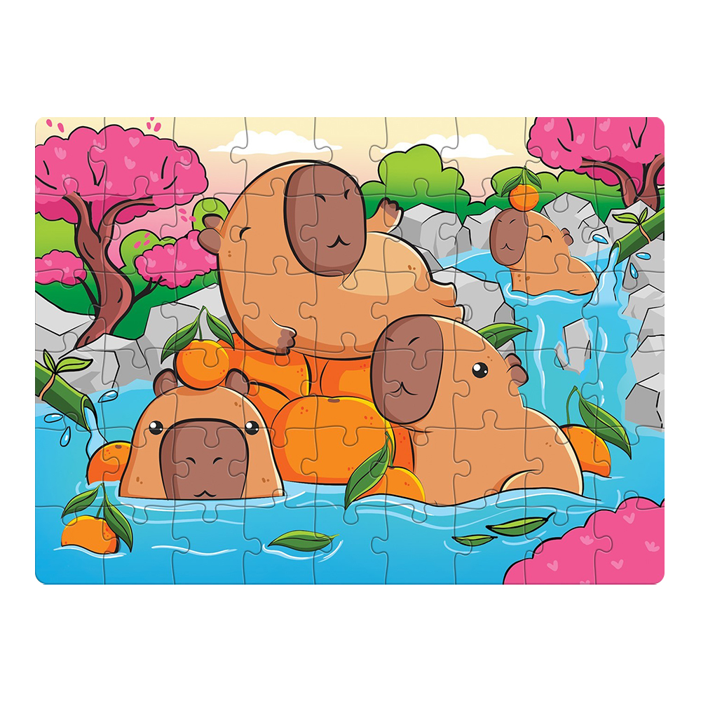 картинка Пазл Puzzle Time 10372358 Маленькие капибары, 54 элемента 