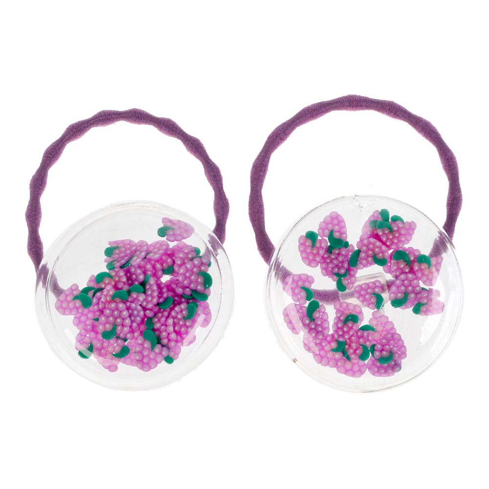 картинка Набор для волос Милая ледиTHINHAIRELASTIC-D2-EN4 Энчантималс резинки, виноград, 2 шт 