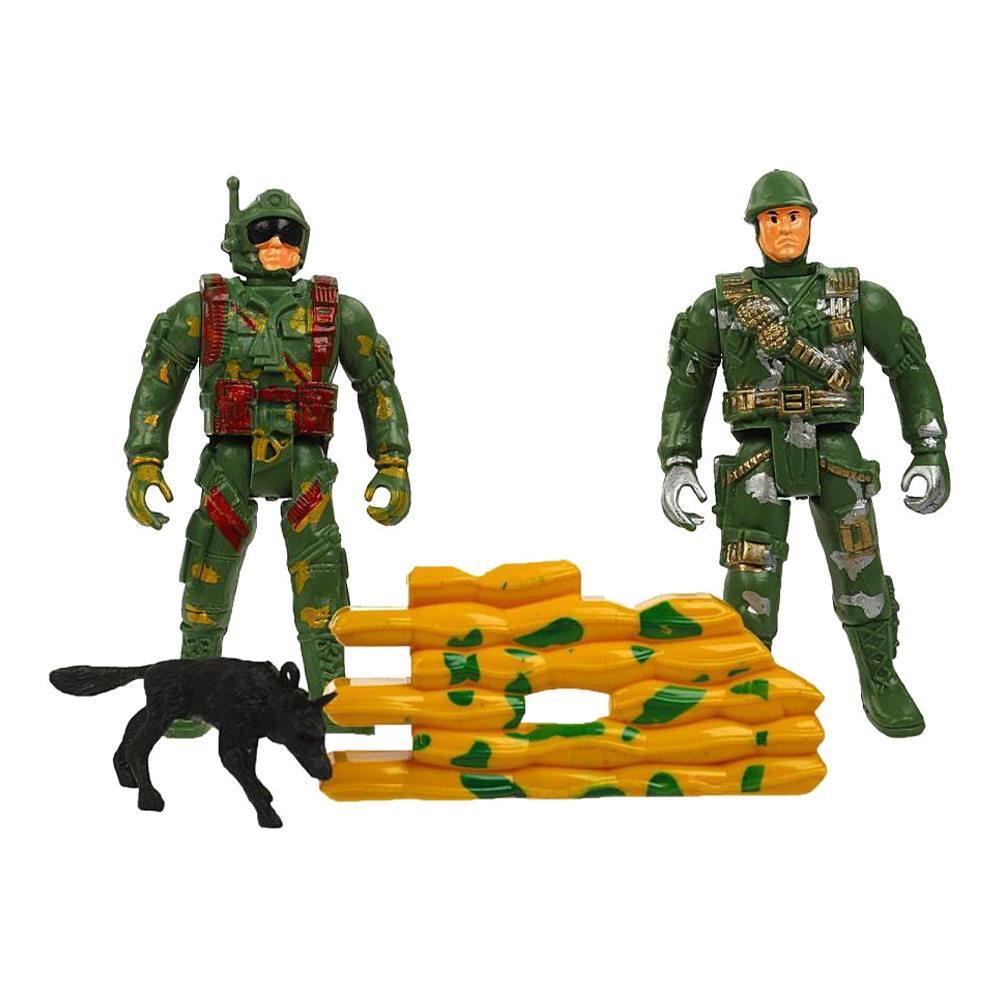 картинка Набор ZY1236375-R Играем вместе солдатиков с оружием, в ассортименте, 2 шт 