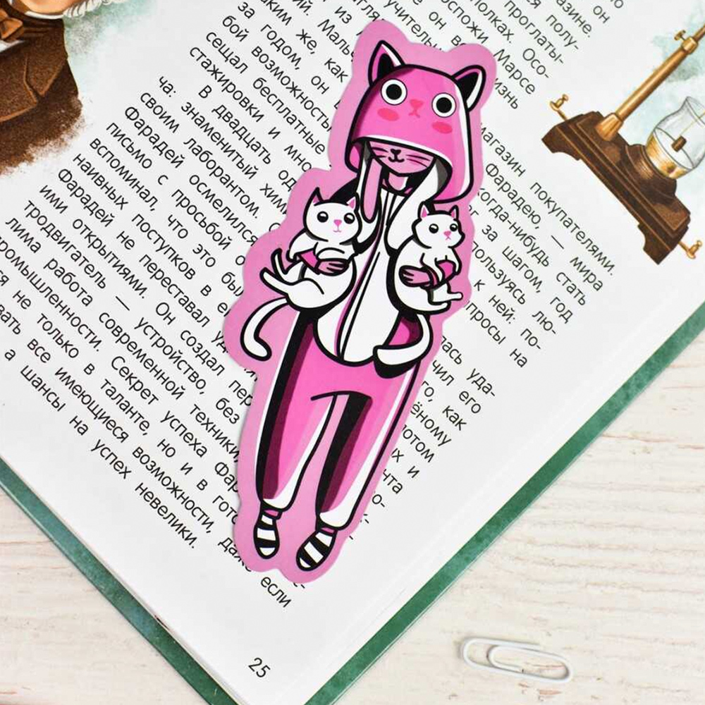 Закладка для книг Феникс 61190 фигурная вырубка, Кигуруми 57*140 мм