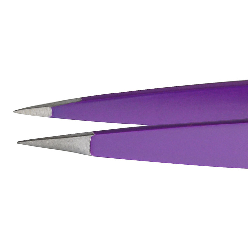 картинка Пинцет для бровей Solinberg 251-G705 цветной, игольчатое окончание с четкими гранями 