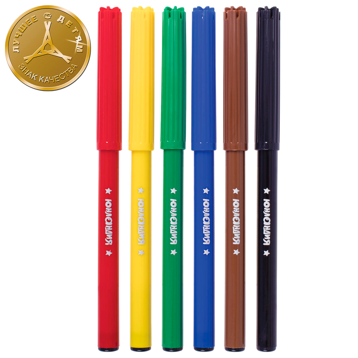 Фломастеры Юнландия 151419 Экзотика с вентилируемым колпачком, 6 цветов