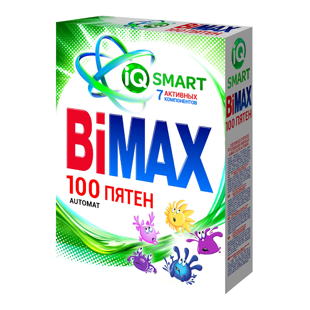 картинка Стиральный порошок Bimax 100 пятен, автомат, 400 г 