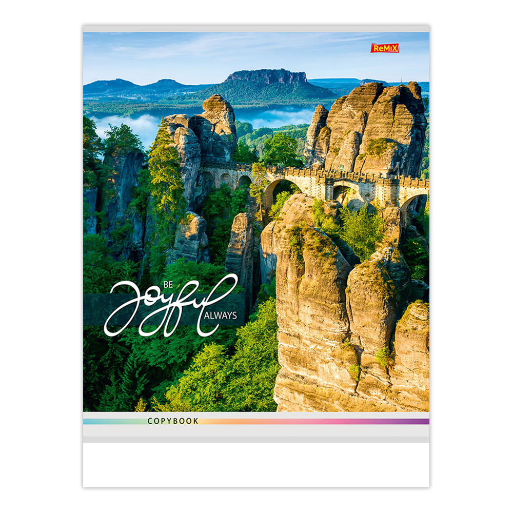 Тетрадь Remix 96-2108 Волнующие пейзажи, линия, 96 листов