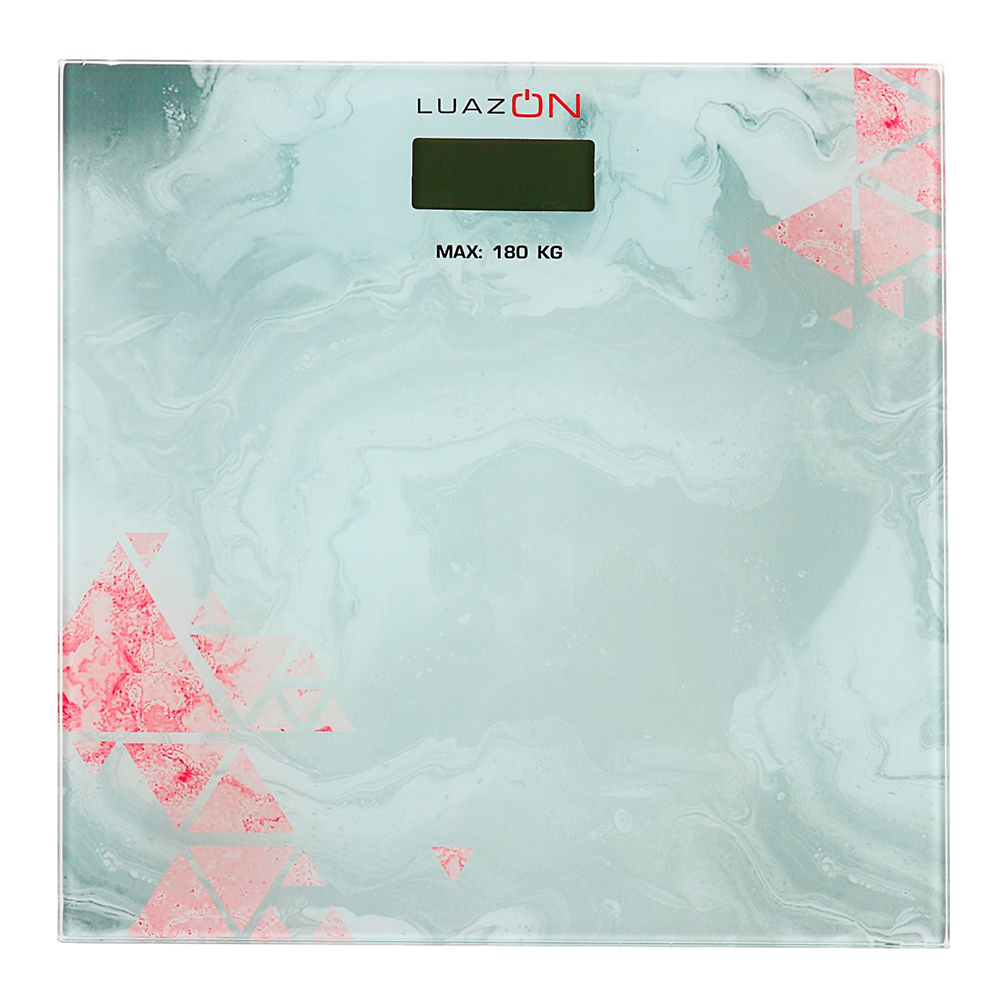 Весы Luazon LVE-021 напольные электронные, стекло, серые