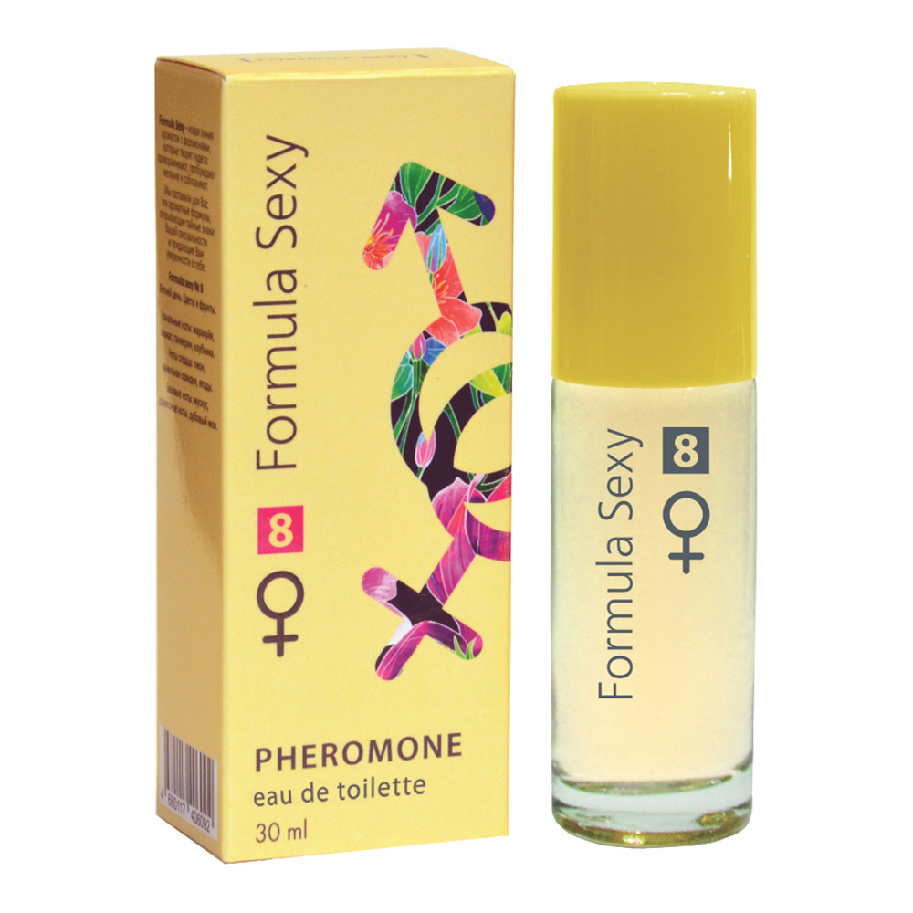 Туалетная вода Formula Sexy №8 с феромонами аромат цветочный, фруктовый, женская, 30 мл