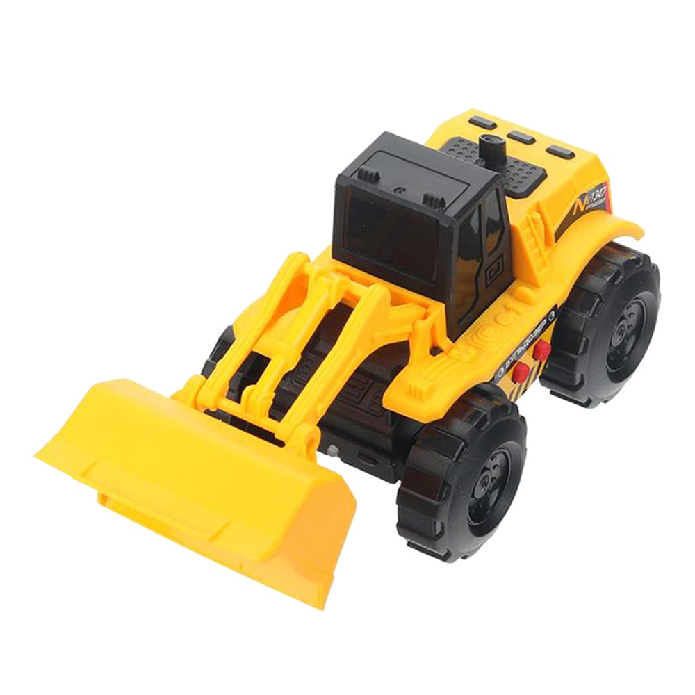 картинка Машина M524-H11258-TRACTOR-R (96) Технопарк Бульдозер, инерционная, свет-звук, 16,5 см, пластик 