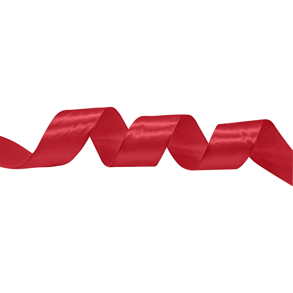 Лента декоративная ч17972 атласная 1,2 см, 22,85 м, бордовый