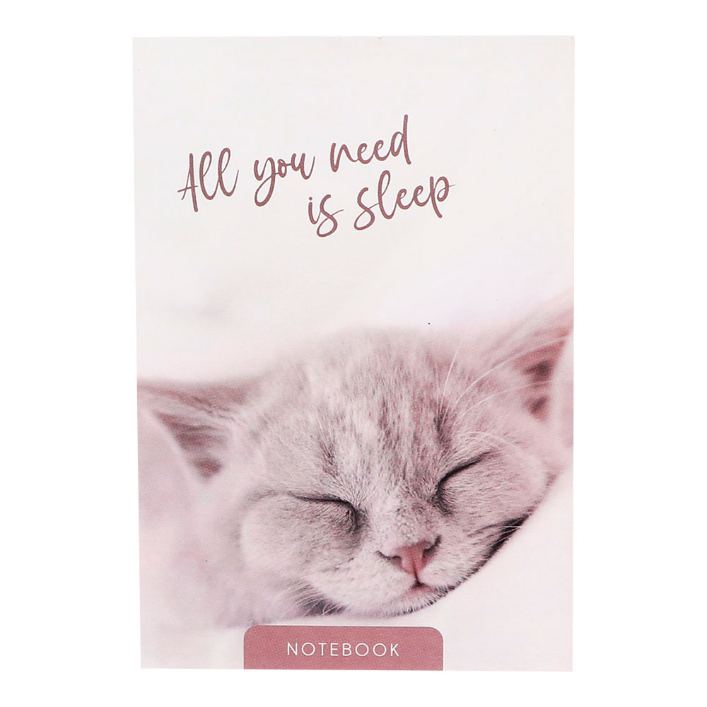 Блокнот Calligrata 9663021 А6 скрепка Сладкий сон, клетка, 40 листов