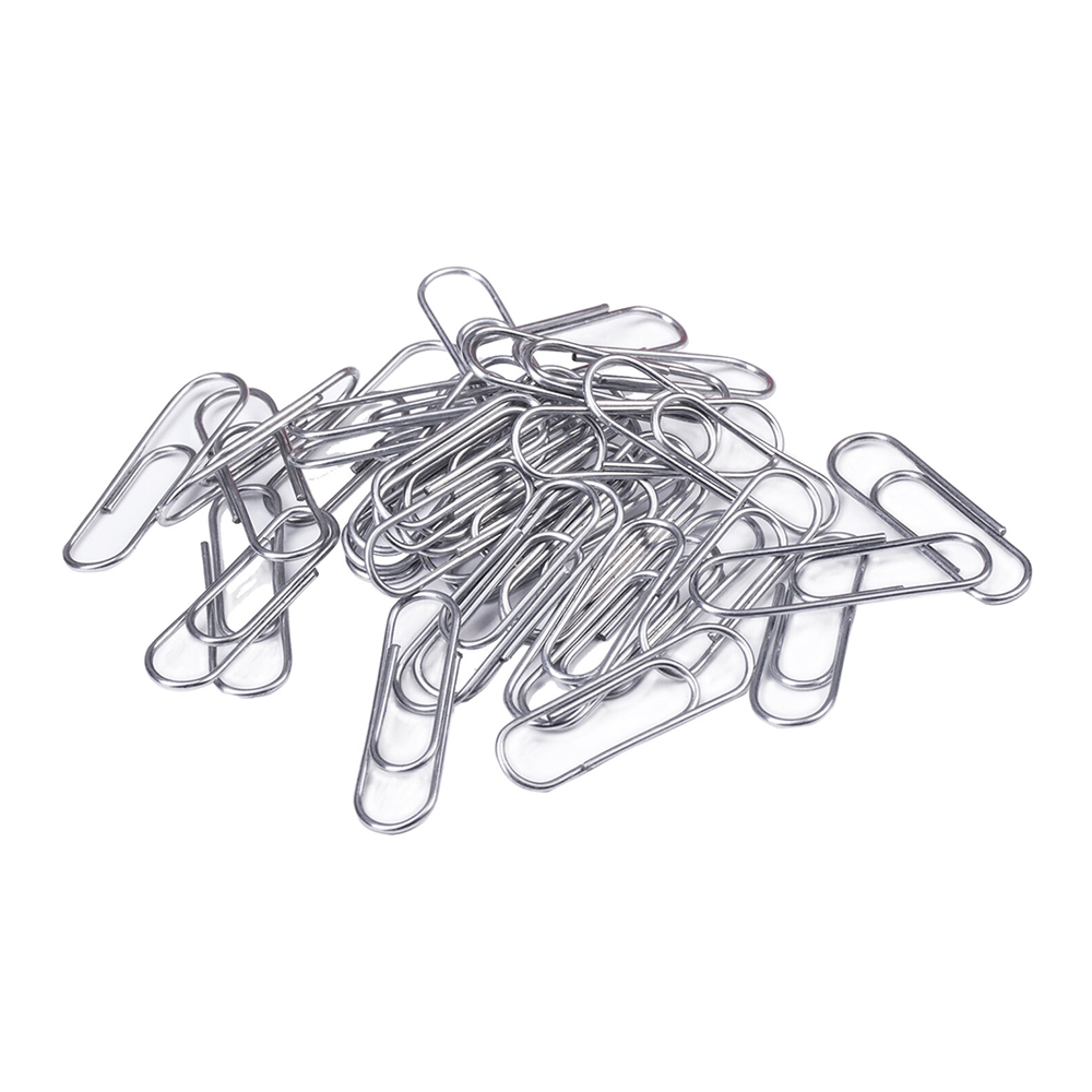 Скрепки Staff 270451 оцинкованные в картонной коробке 28 мм, 100 шт