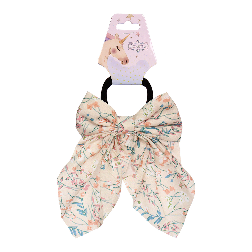 картинка Резинка для волос 589-196 Персея, милые цветы d-5см 