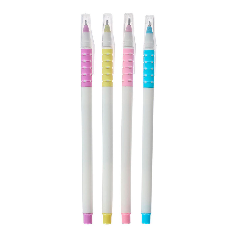 Ручка шариковая Calligrata 1399317 белый корпус с прозрачными колпачками, с резиновыми держателями, синяя