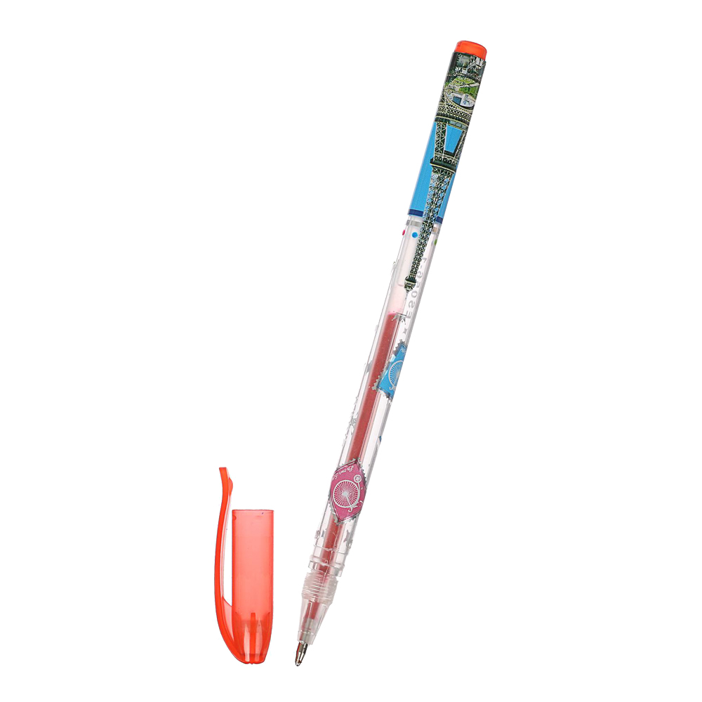 Ручка гелевая 641002 набор в блистере, металлик, с блёстками, 6 цветов