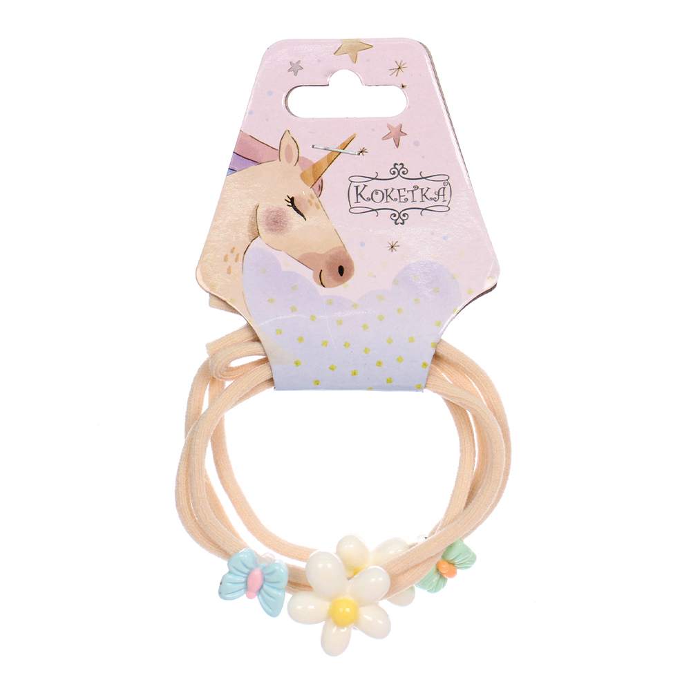 картинка Резинка для волос 786-0124 Мимишка, бабочка, детские, d=5,5см, 2 шт 