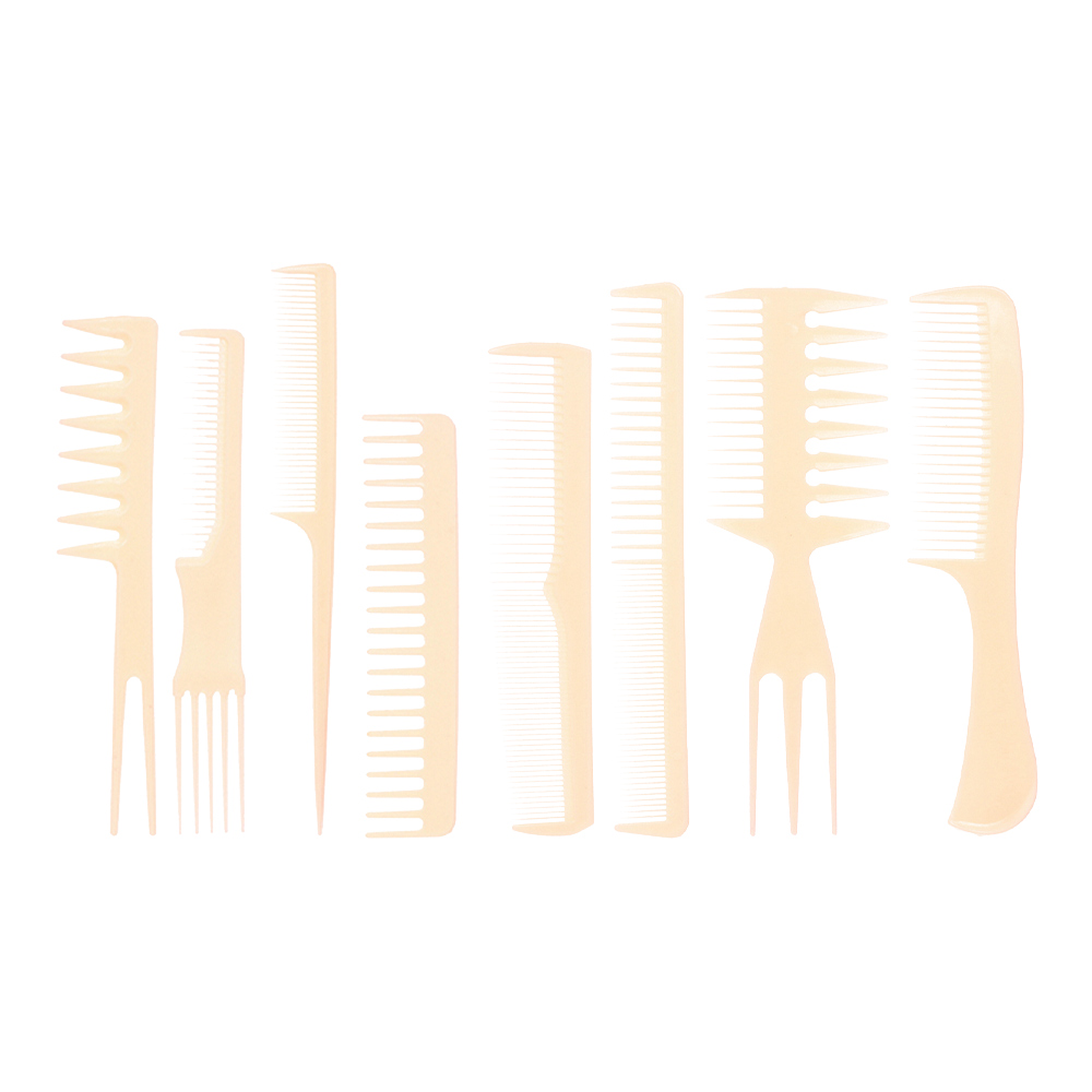 картинка Расческа 663-039 набор 8 шт, бежевый 