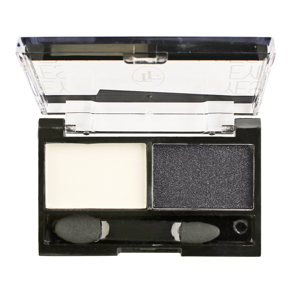 картинка Тени для век Triumf Eyes палетка двойная 2 оттенка, Белый и Черный, тон 20 