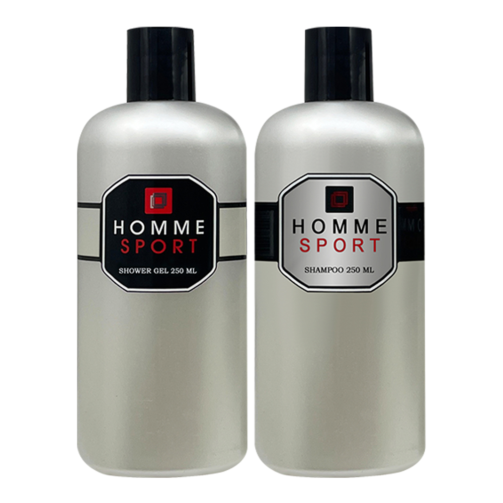 картинка Набор Homme Sport (гель для душа 250 мл + шампунь 250мл), мужской 