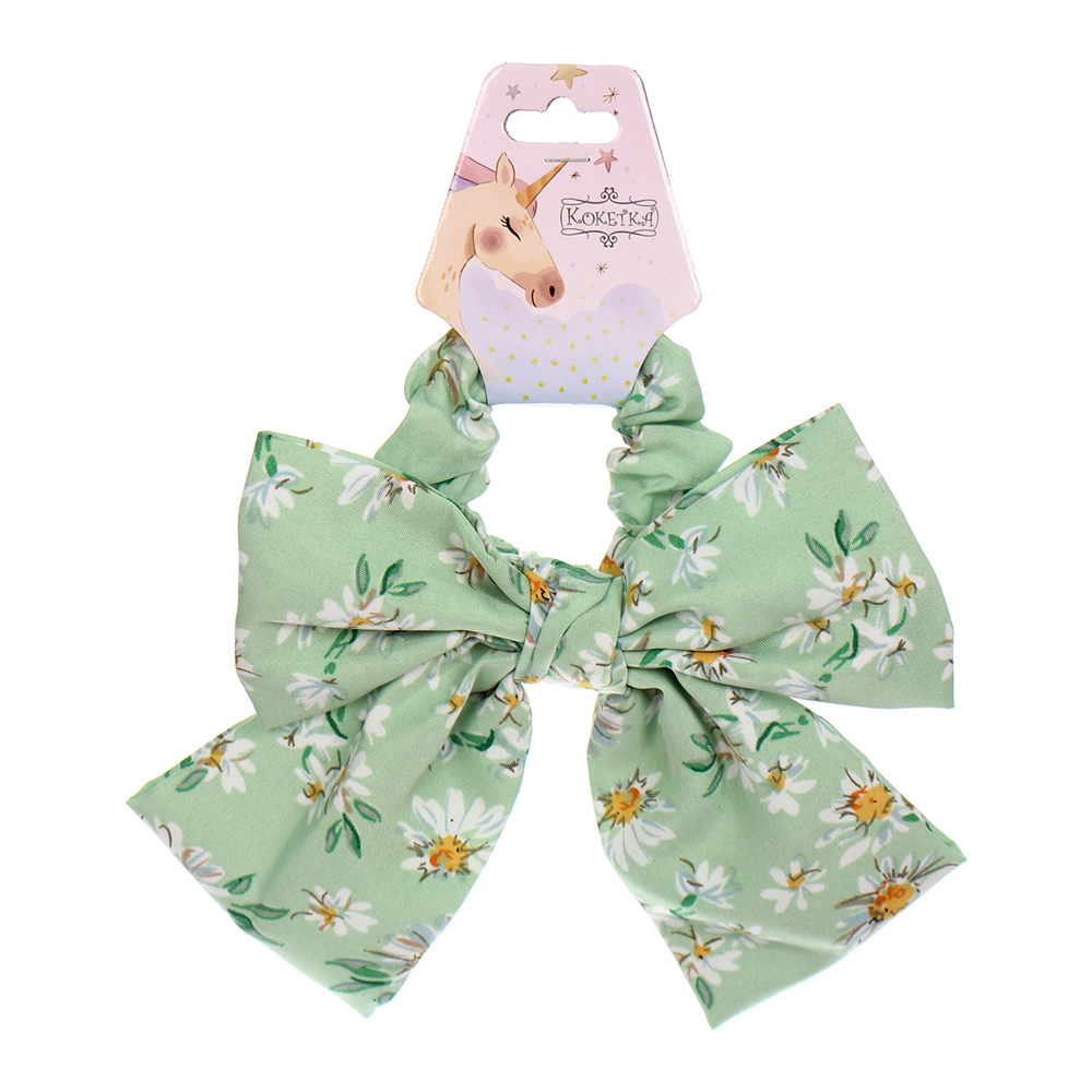 картинка Резинка для волос 687-382 Персея, ромашки d-8см, микс 