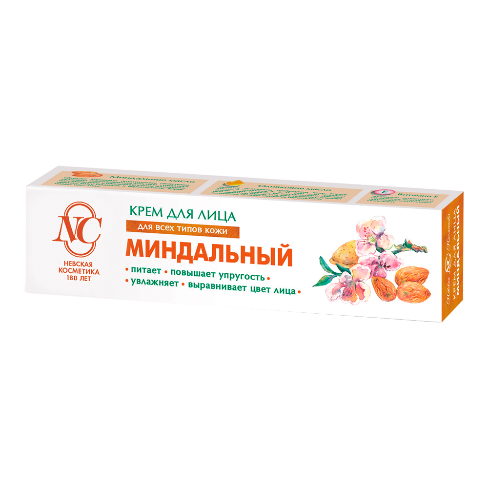 Крем Невская косметика для лица Миндальный, питательный, 40 мл