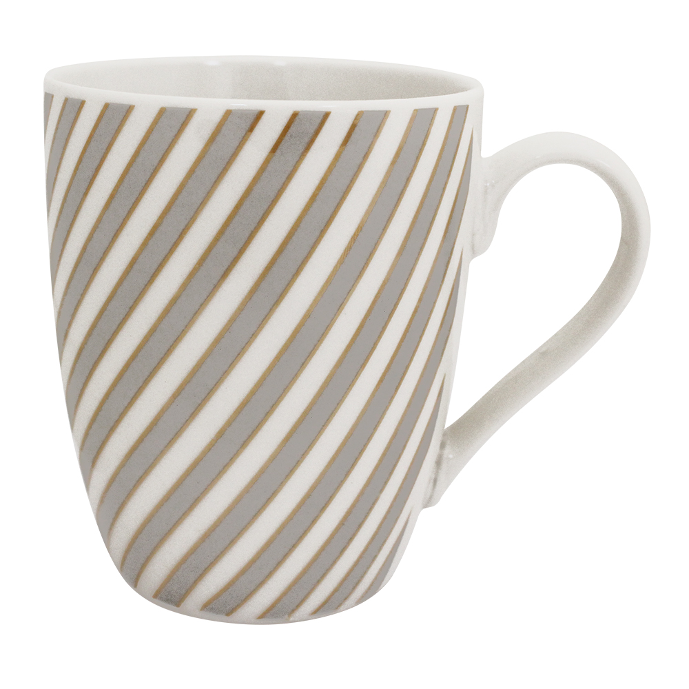 Кружка KKR-99 4 дизайна, Полосы, керамика, 360 мл