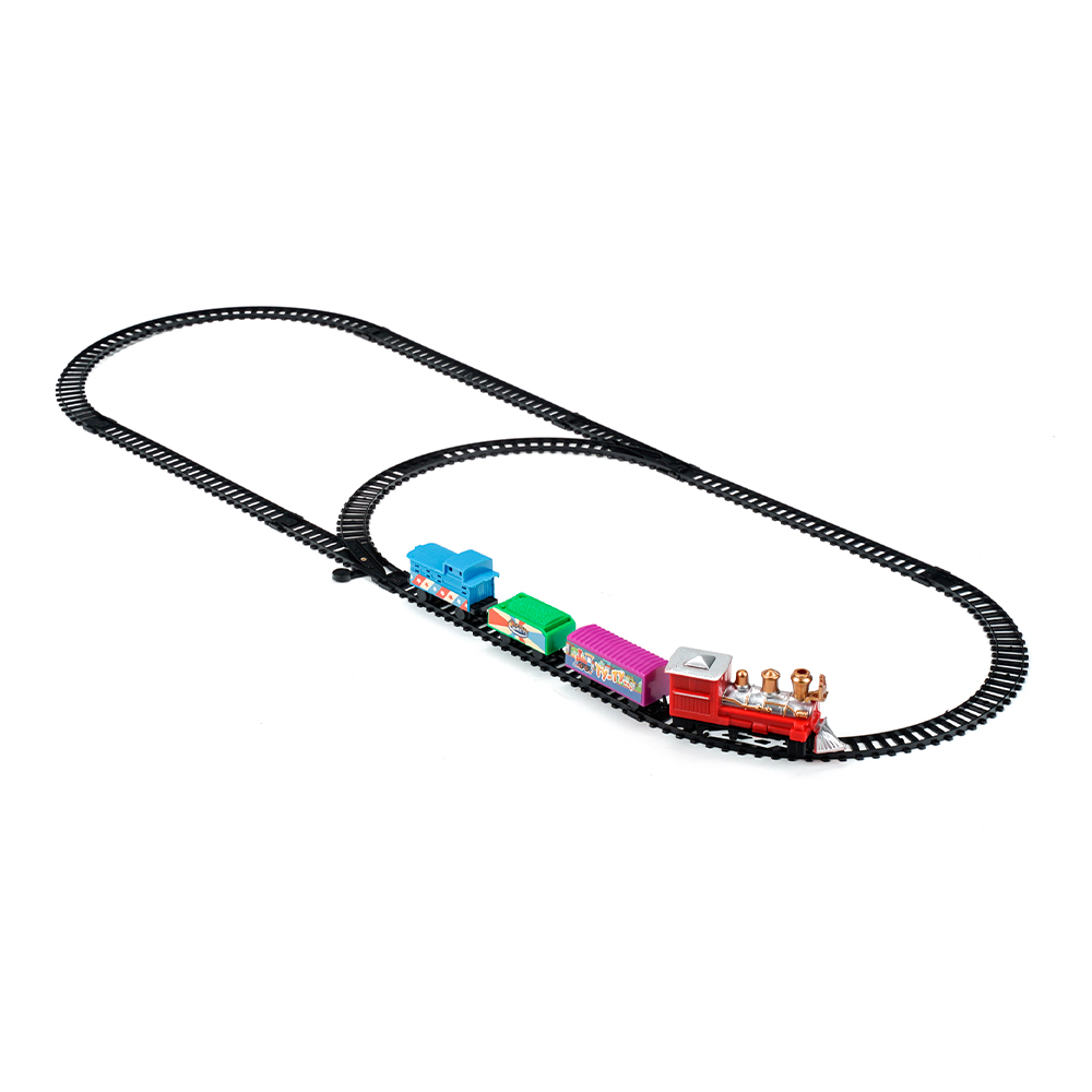 картинка Игрушка 2007B044-R (96) Играем вместе Железная дорога, 11 предметов в наборе, 185 см, пластик 