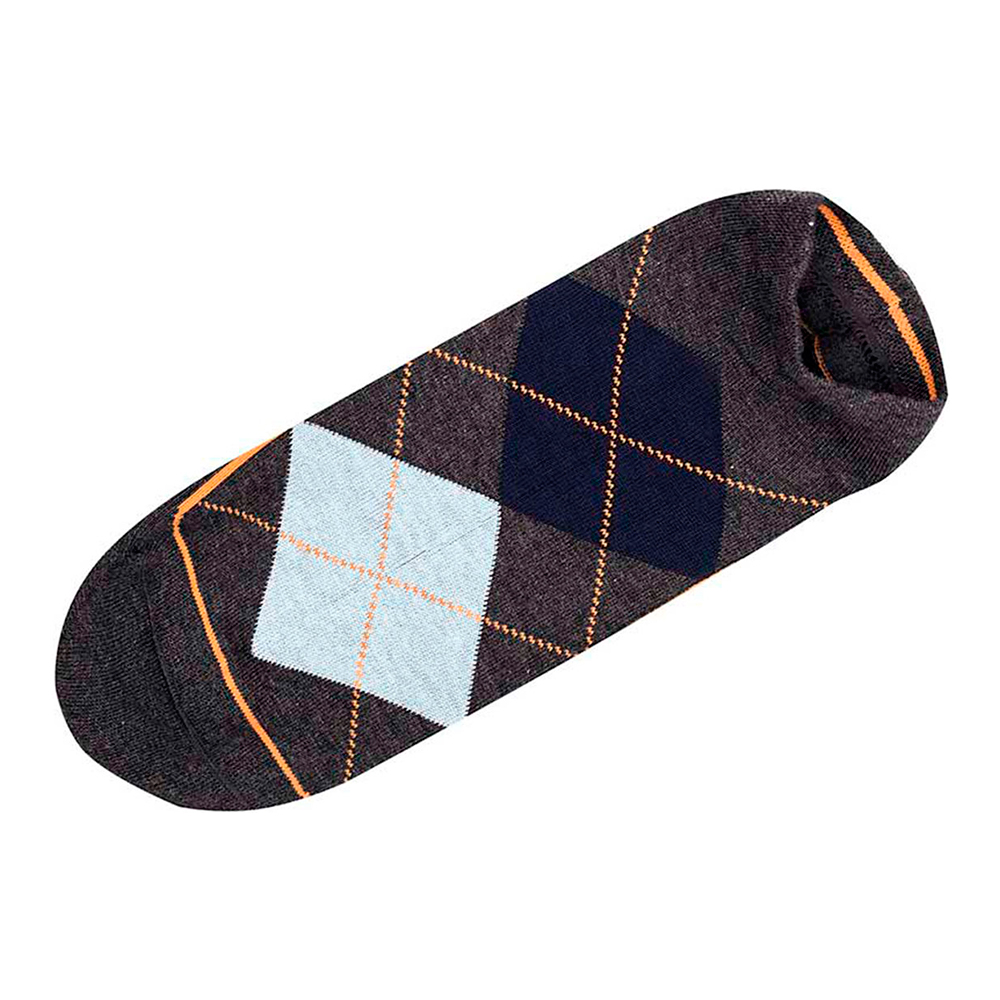 Носки мужские зимние укороченные Акос SM41110 001 темно-серый меланж с рисунком, размер 29