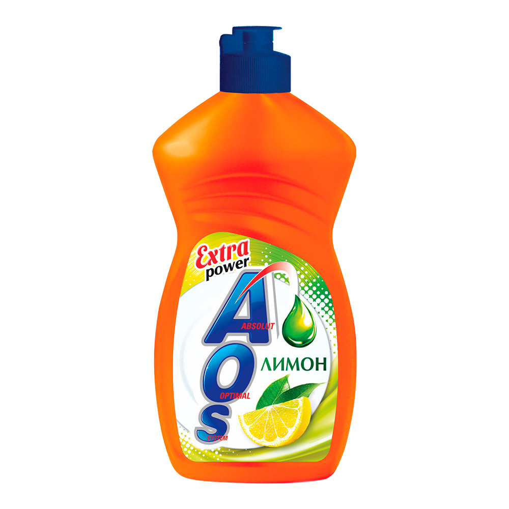 картинка Средство для мытья посуды АОS лимон, 450 мл 