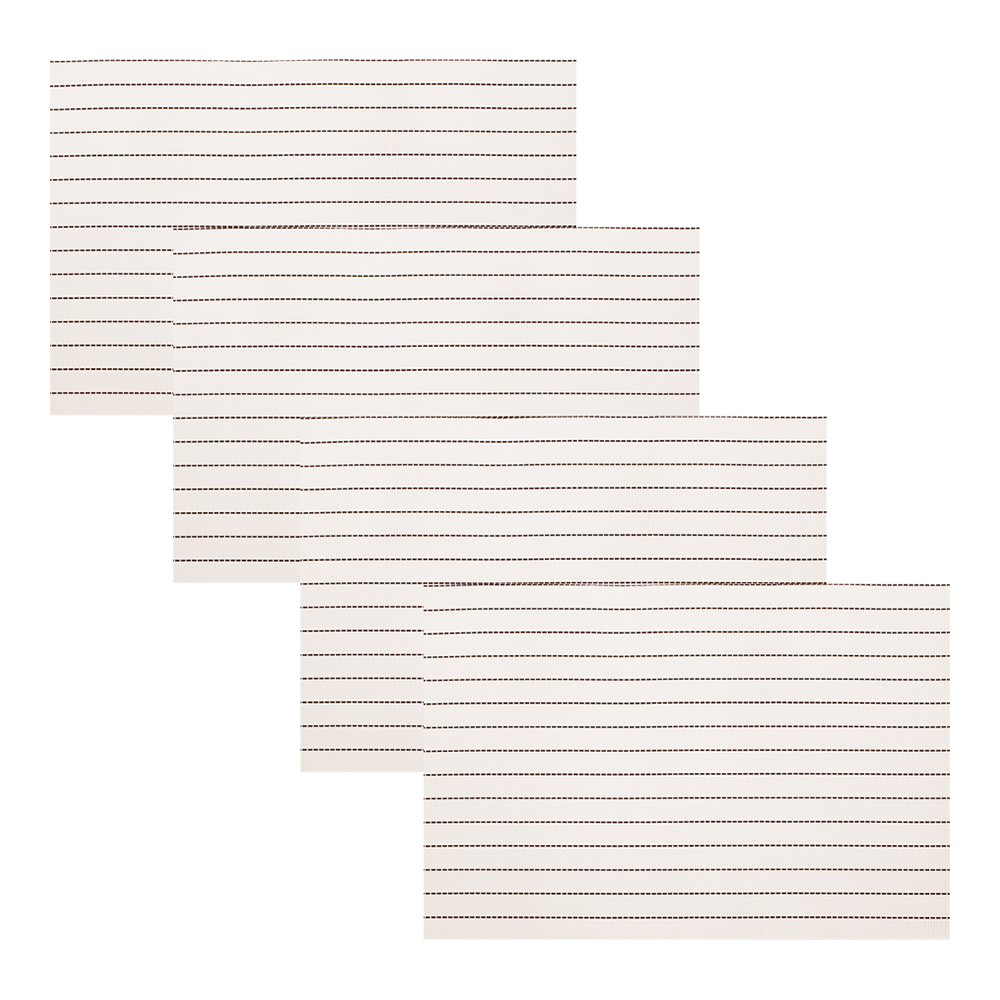 Термосалфетка кухонная 52TSP-4/2 Полоска 30*45 см, ПВХ, белая, 4 шт