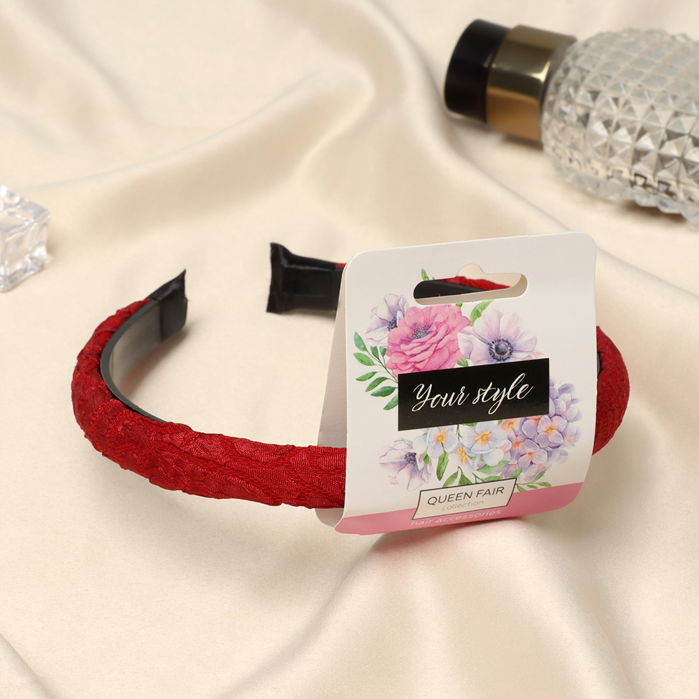 картинка Ободок для волос Queen fair10309241 Сигрид, текстура 1,2 см 