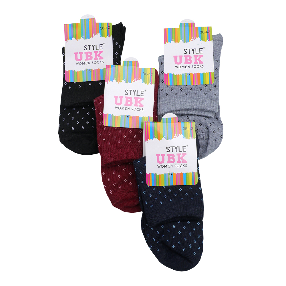 Носки женские Иваново W03-3 UBK, средняя посадка, с рисунком, размер 36-42, в ассортименте