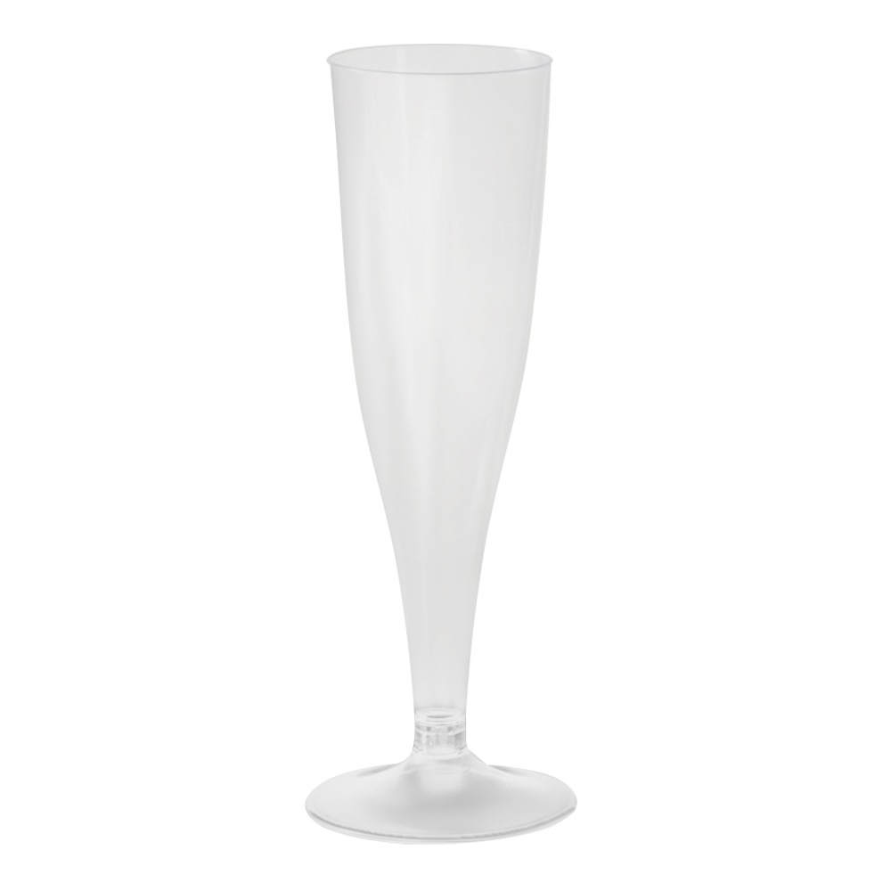 картинка Од.п бокал 4655696 Флютэ, для шампанского 0,1 л, полистирол, прозрачный, в ассортименте, 6 шт 