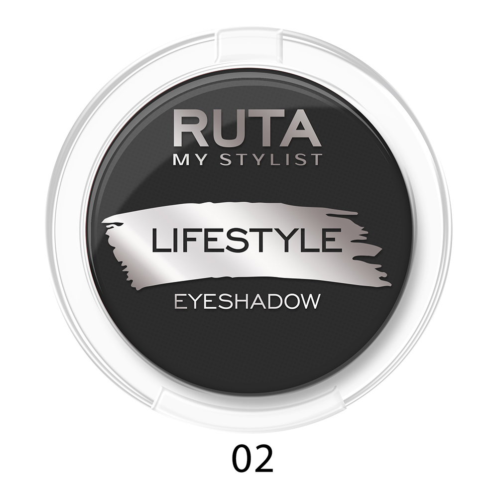 картинка Тени для век Ruta Lifestyle, черный бархат, тон 02 
