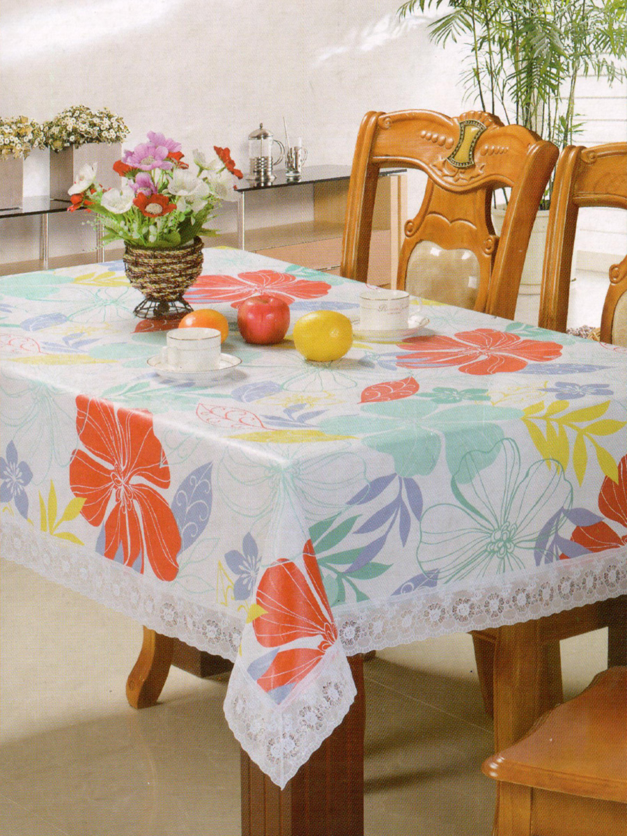 Скатерть SKS-08 Париж 120*152 см, полиэстер, в ассортименте