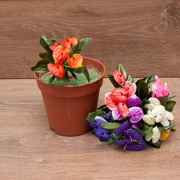 Цветы искусственные F49-87 Кувшинка, в ассортименте, 15 см