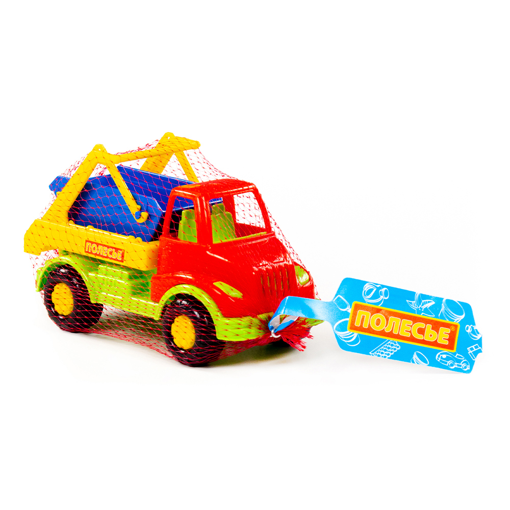 картинка Машина 52025 Полесье коммунальная спецмашина, Кнопик 3+, 17x8,3x10,3 см, пластмасса 