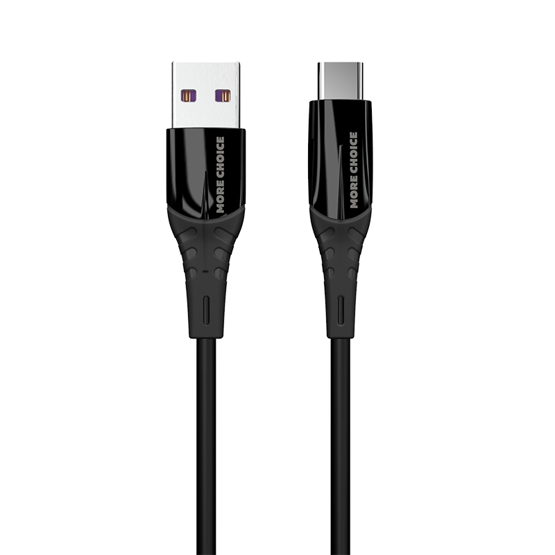 картинка Дата-кабель для зарядки MoreChoice K32Sa USB для Type-C 3.0A, черный, 1 м 