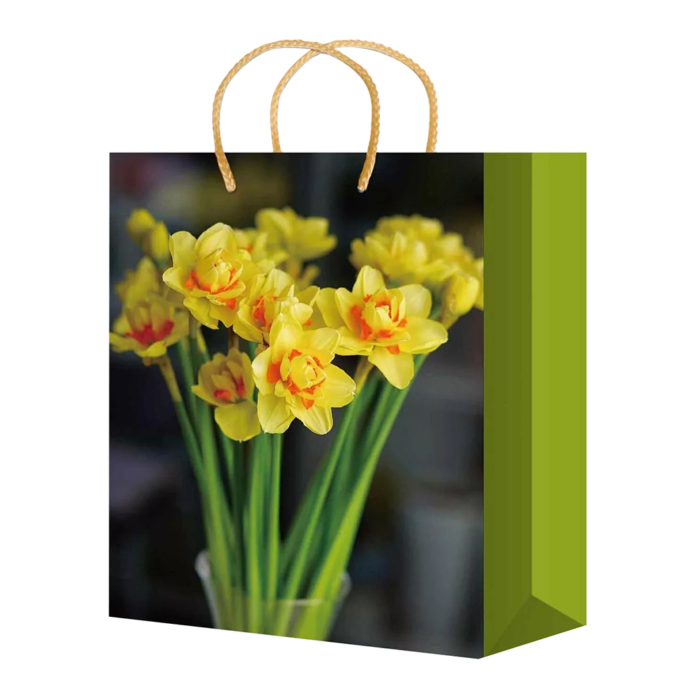 Пакет подарочный XL-501/502/503/504/505 Весенние цветы 32*44*10 см, в ассортименте