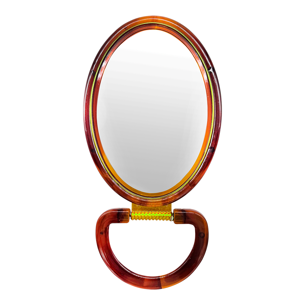 картинка Зеркало ZCDE-37 настольное овальное, 10 см, коричневый 