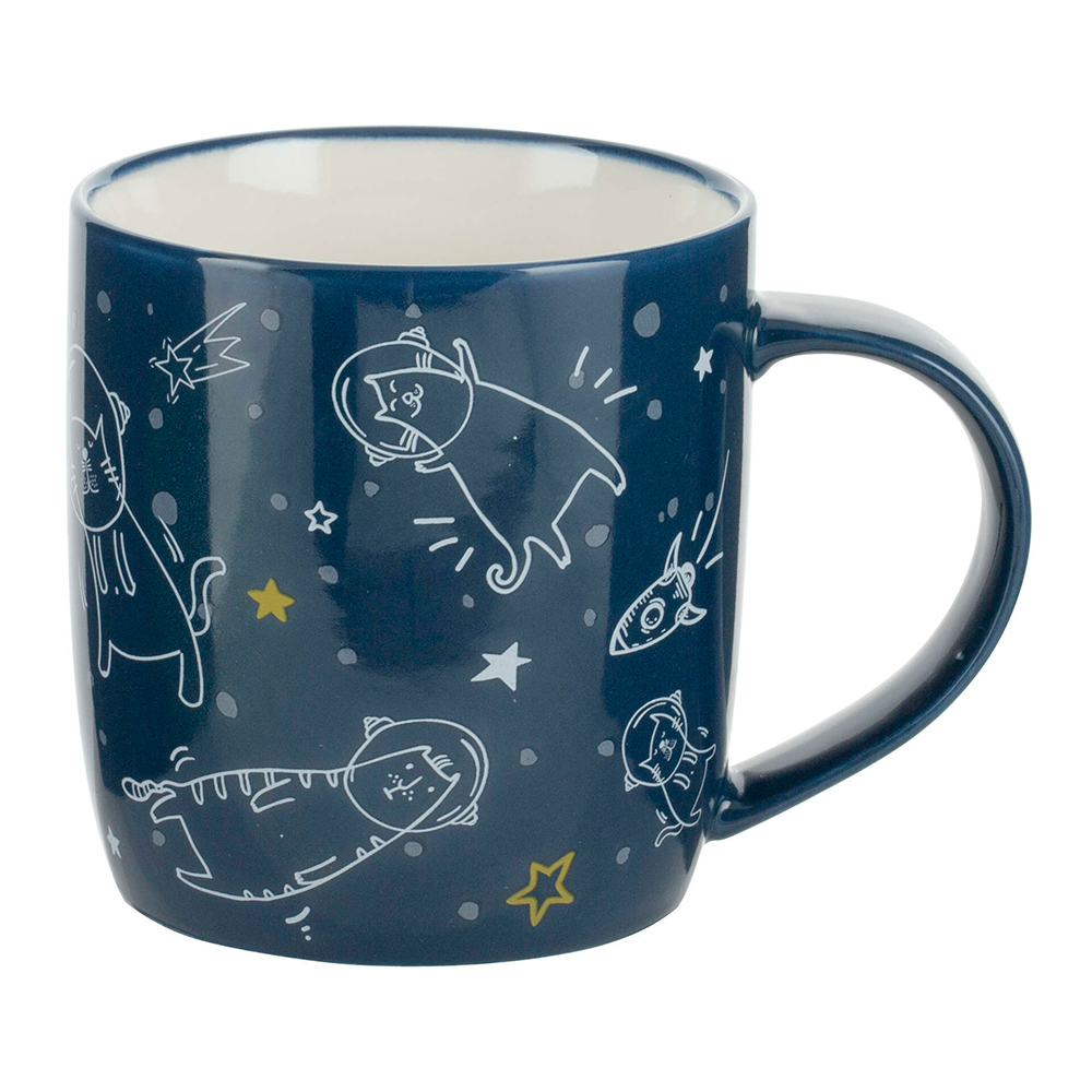 Кружка BILLIBARRI500041 Космические котики, фарфор, 390 мл