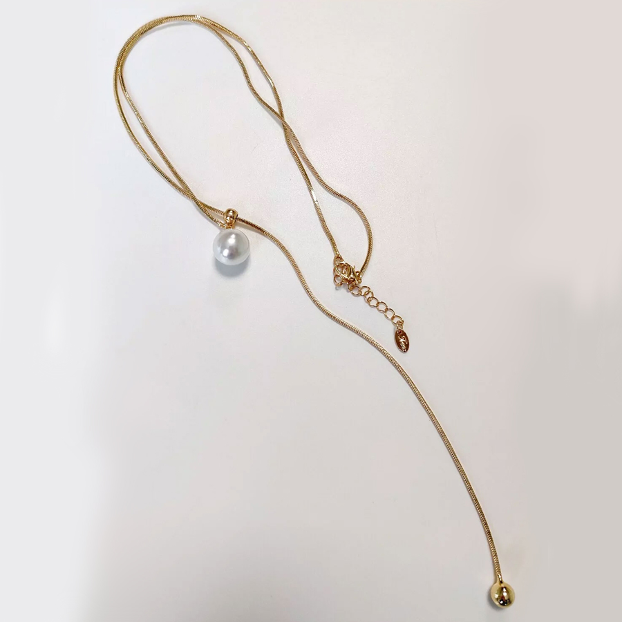 Бижутерия Колье, вставка: бусина, ювелирный сплав, 50-65 см