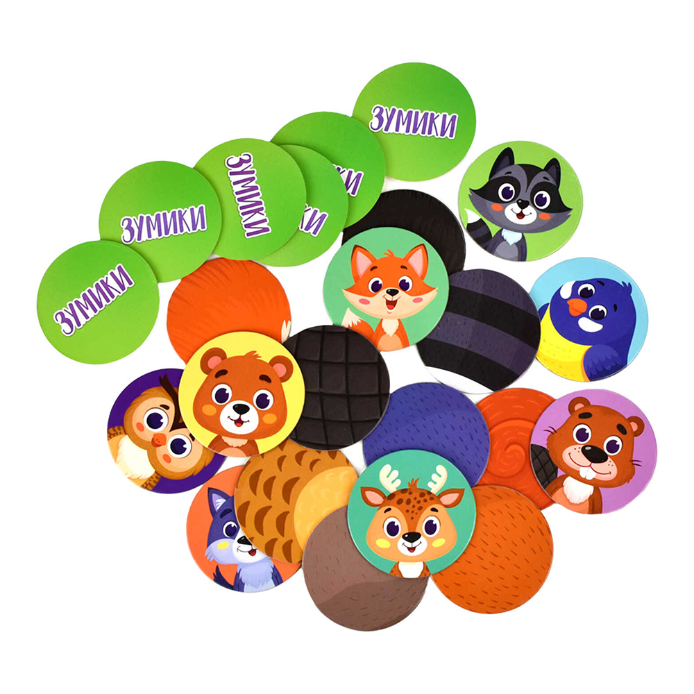 картинка Настольная игра 58468 Карточки с картинками Зумики, Лес 