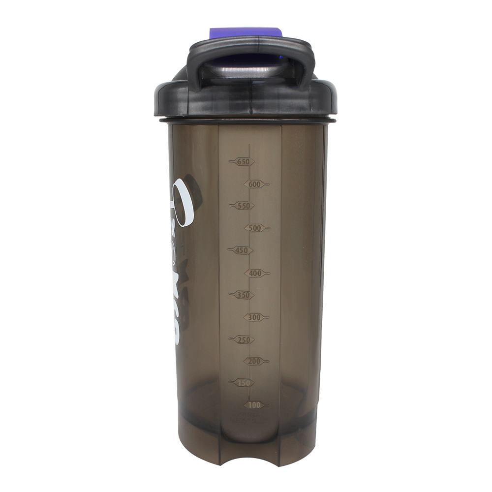 Шейкер спортивный бутылка для спортивного питания протеина 0,7л, цвет фиолетовый