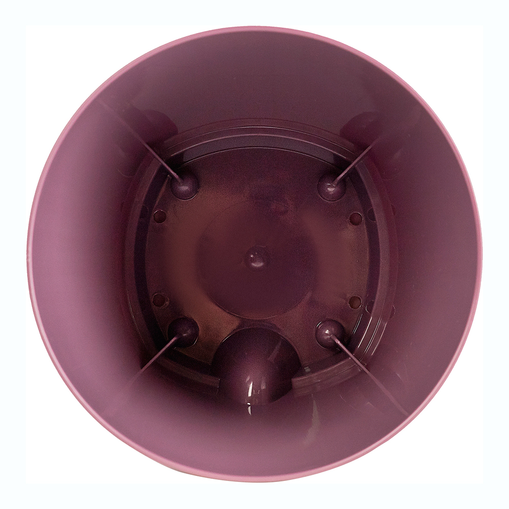 картинка Кашпо InGreenING6198МС AMSTERDAM,круглое с прикорневым поливом 110 мм, пластик, морозная слива, 0,65 л 