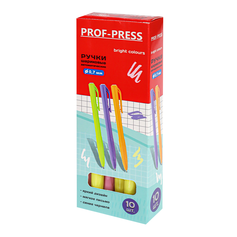 Ручка шариковая РШ-4021 BRIGHT COLOURS d=0,7, синий