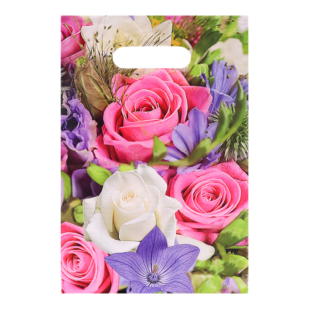 Пакет полиэтиленовый н00128840 Лирика, вырубная ручка 20*30 см