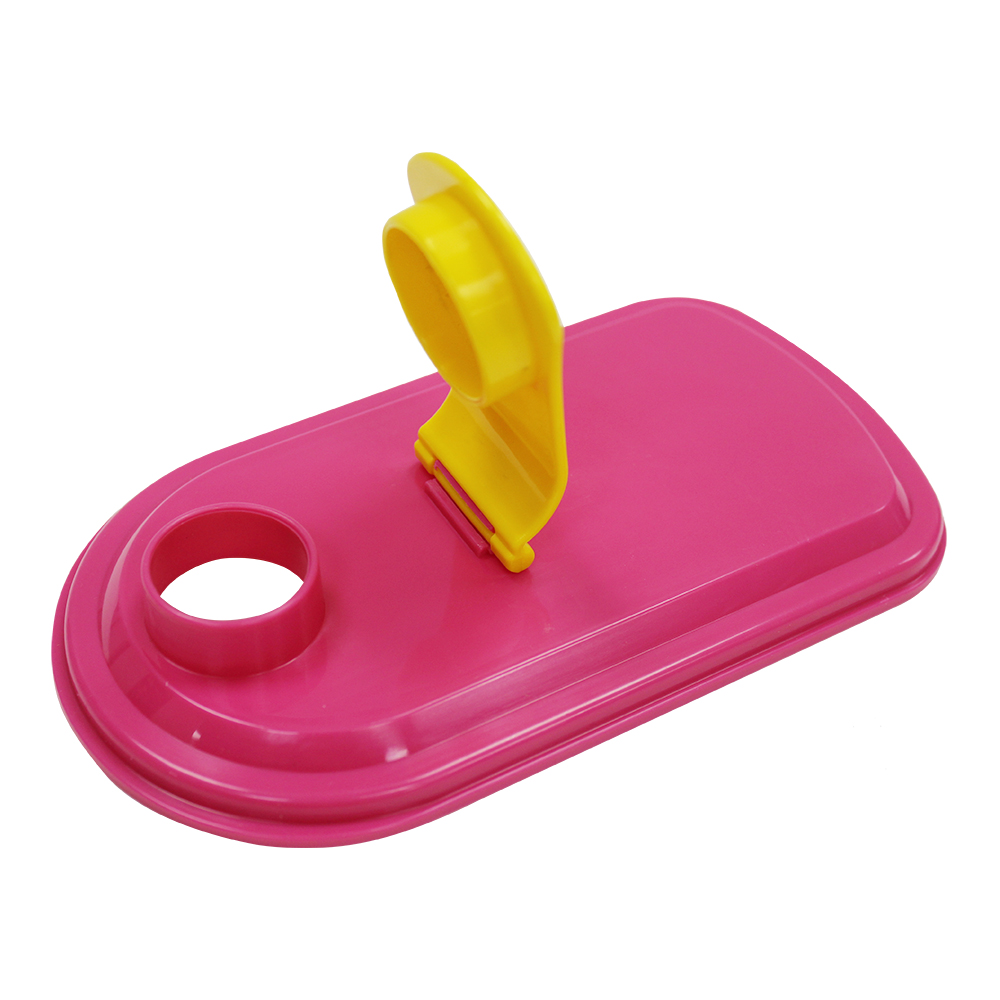 картинка Банка для сыпучих продуктов Е-554 с ручкой, пластик, цвет в ассортименте, 1,5 л 